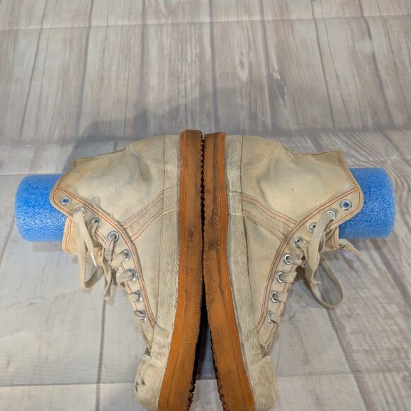 VTG Acton Wings Broomball Men's 10 White Canvas Broom Ball Athletic Sneaker - Picture 7 of 12